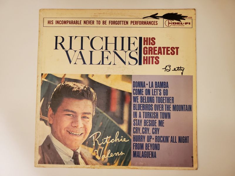 Ritchie Valens His Greatest Hits vinyl record